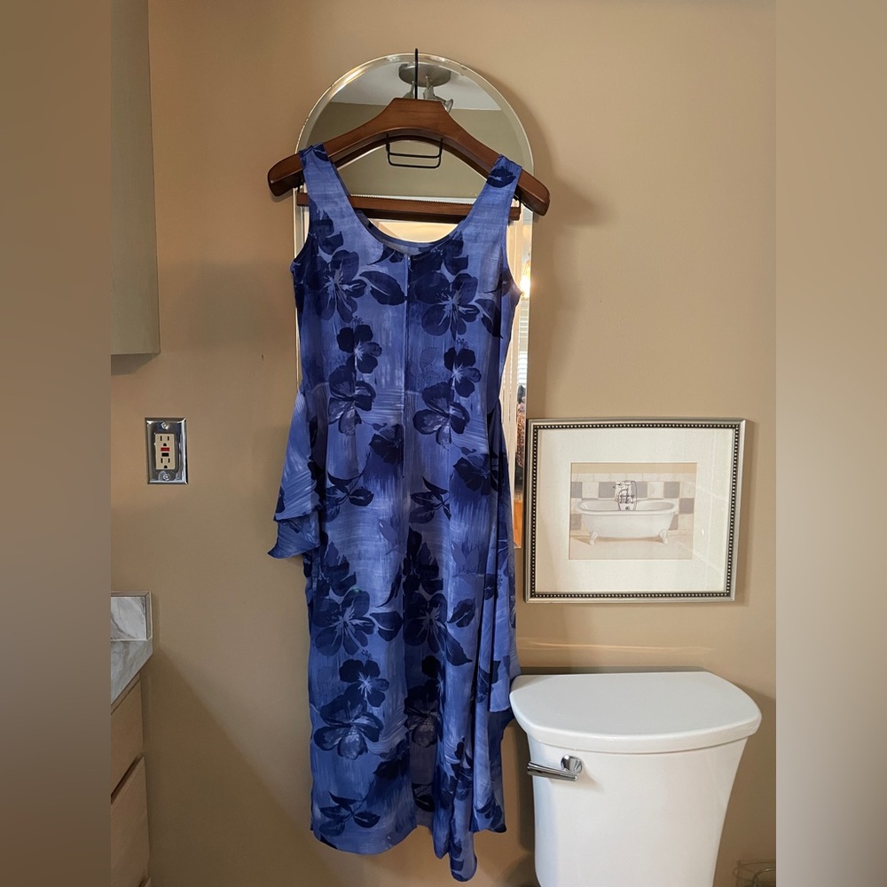 Dress Barn Navy Floral Dress